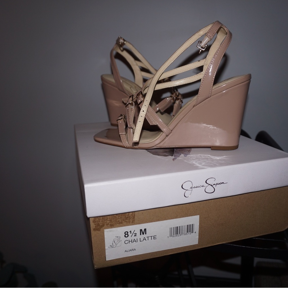 Jessica Simpson Women's Wedge Sandals - Beige